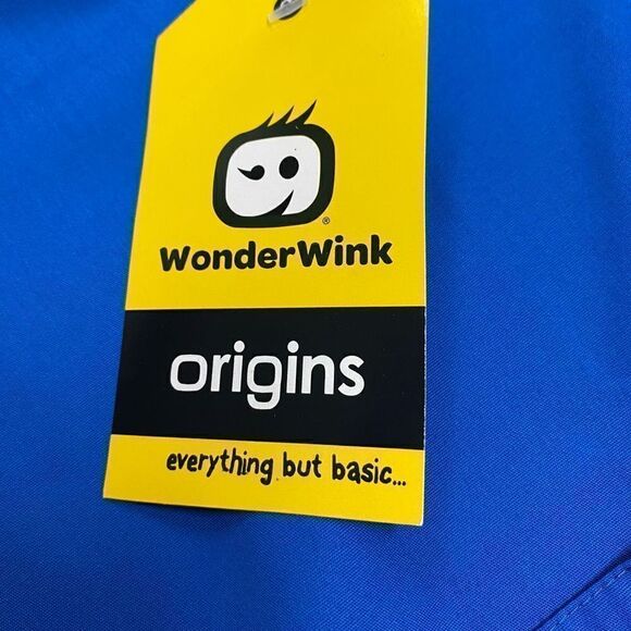 WONDER WINK Men’s Scrubs Top Blue Size 4X New With Tags - Picture 5 of 11